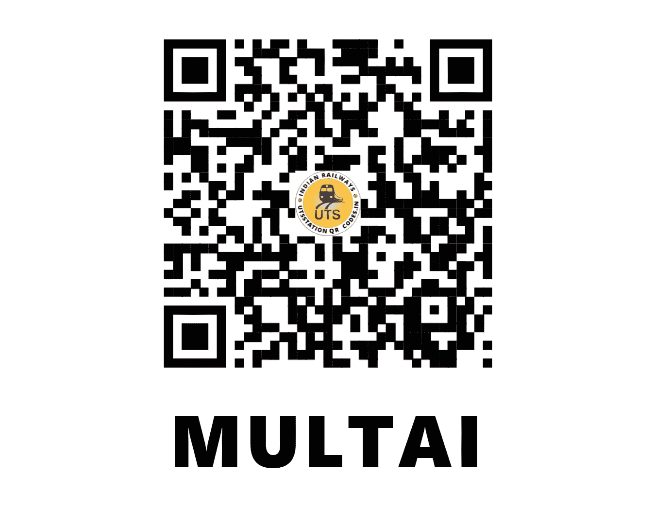 UTS QR Code for MULTAI - MTY - CR (MADHYA PRADESH)